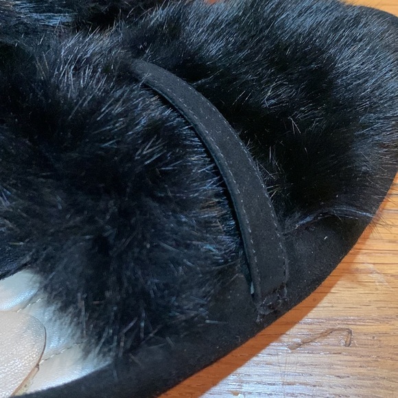 Donald J. Pliner Lilian Shoes Kid Black Suede & Rabbit Fur Loafer Women’s Size 6 - Picture 8 of 8